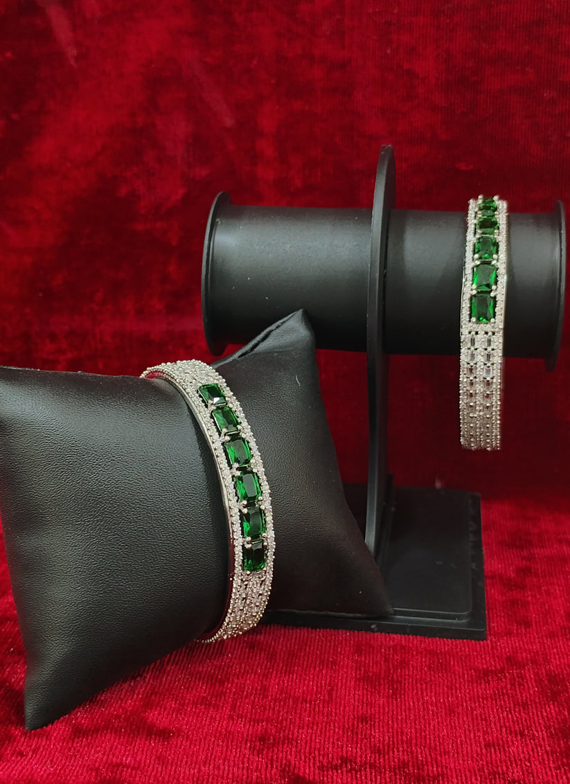 Silver AD Bangles Set