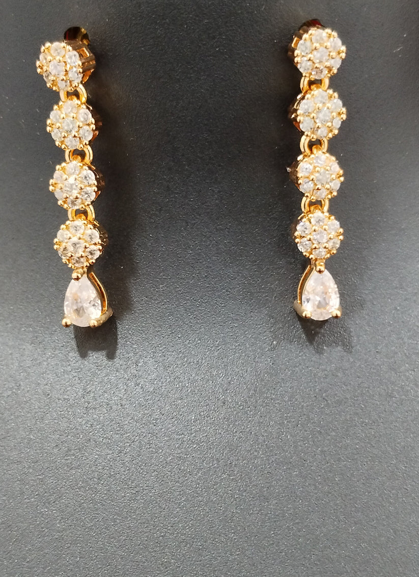 Rose Gold AD Necklace Set