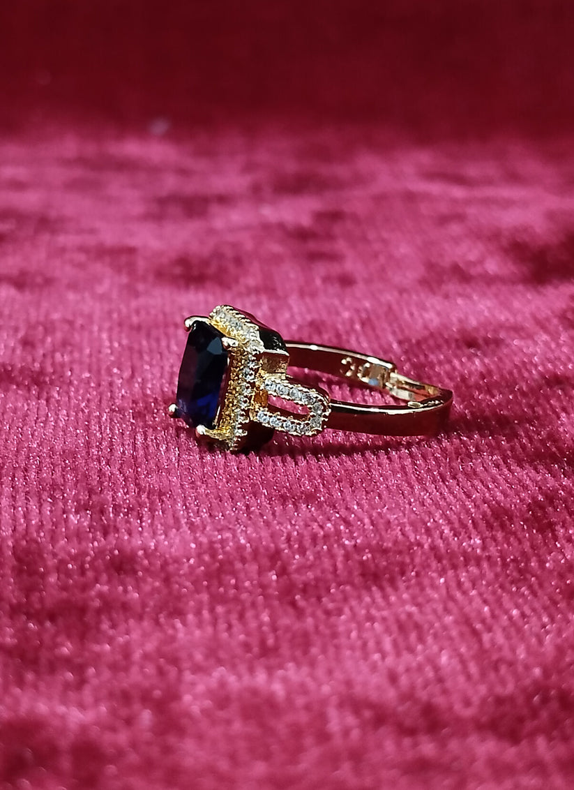 Blue Diamond Ring For Women