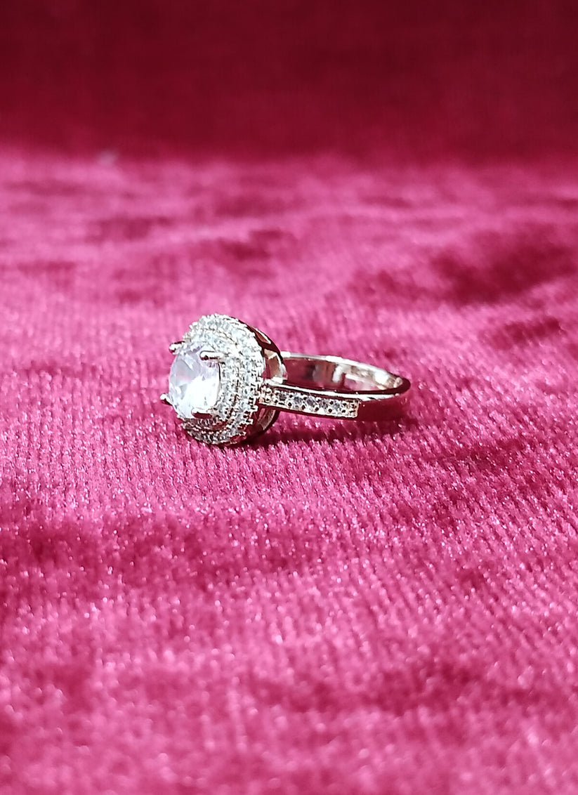 Rose Gold Diamond Ring For Women