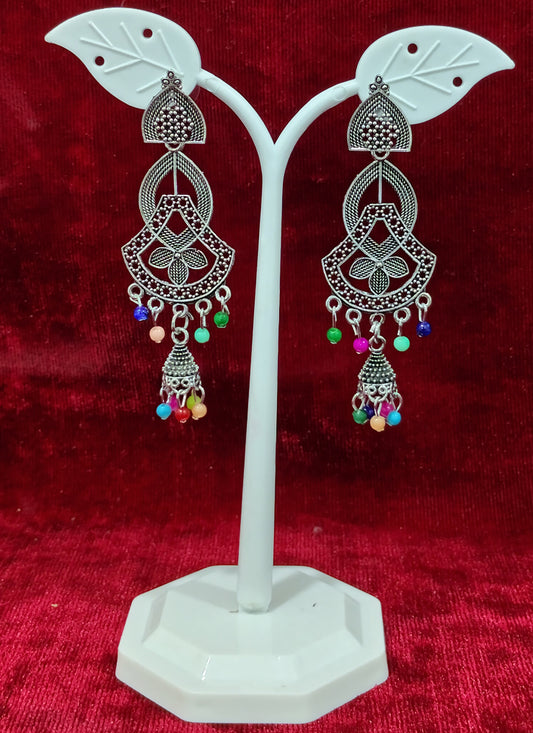 Silver Oxidised Earrings