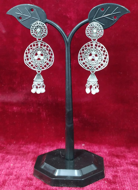 Silver Oxidised Earrings