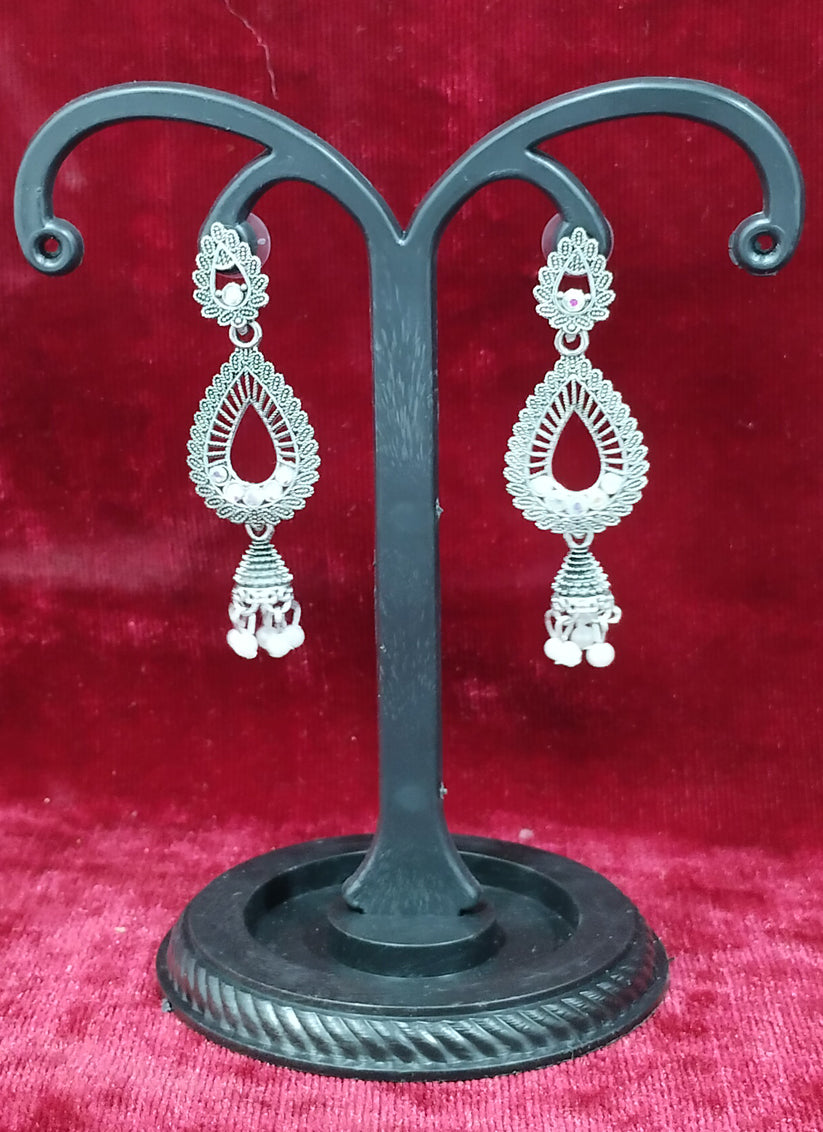 Silver Oxidised Earrings