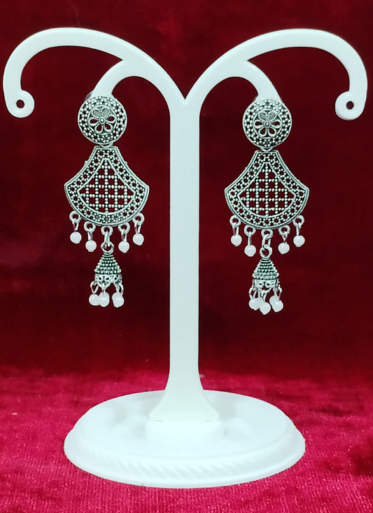 Silver Oxidised Earrings