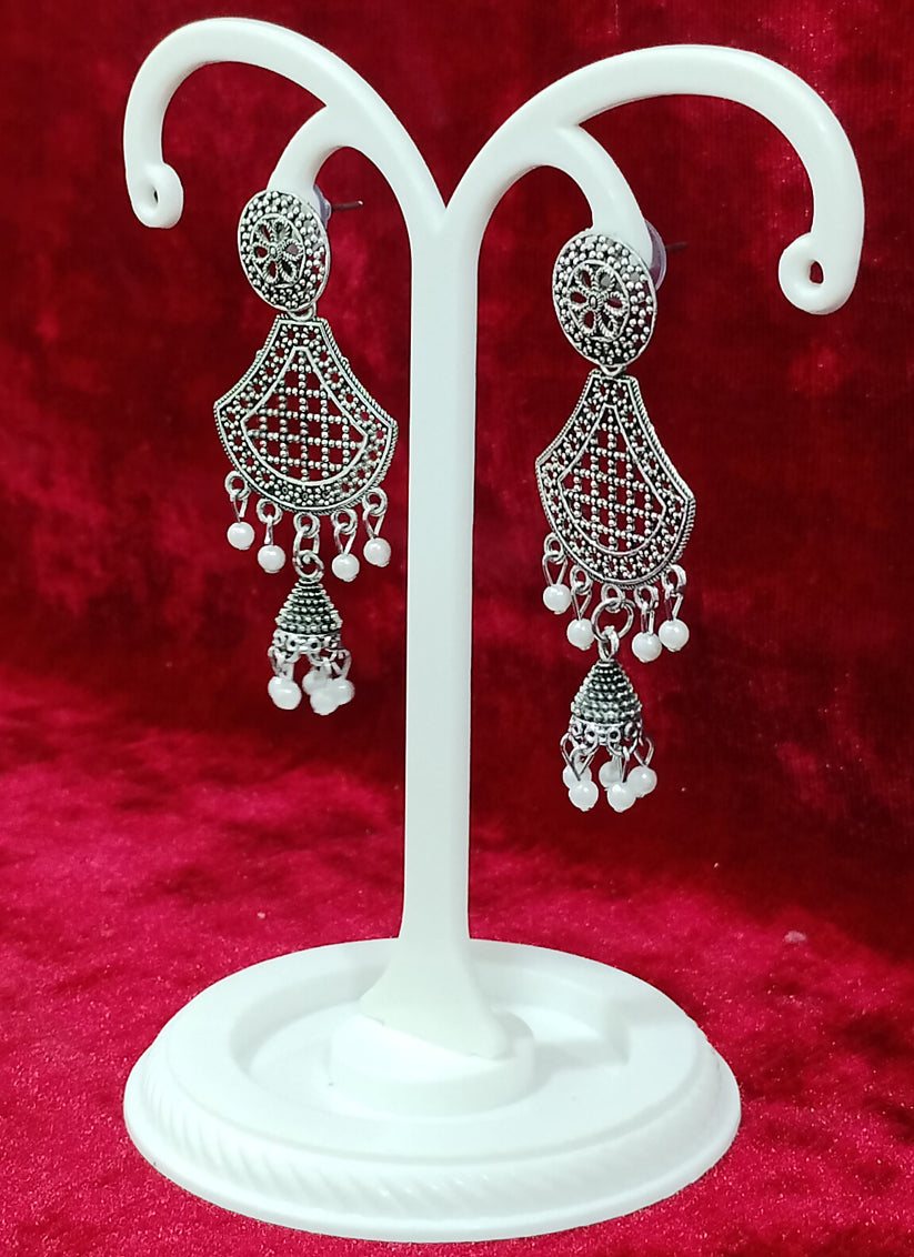 Silver Oxidised Earrings