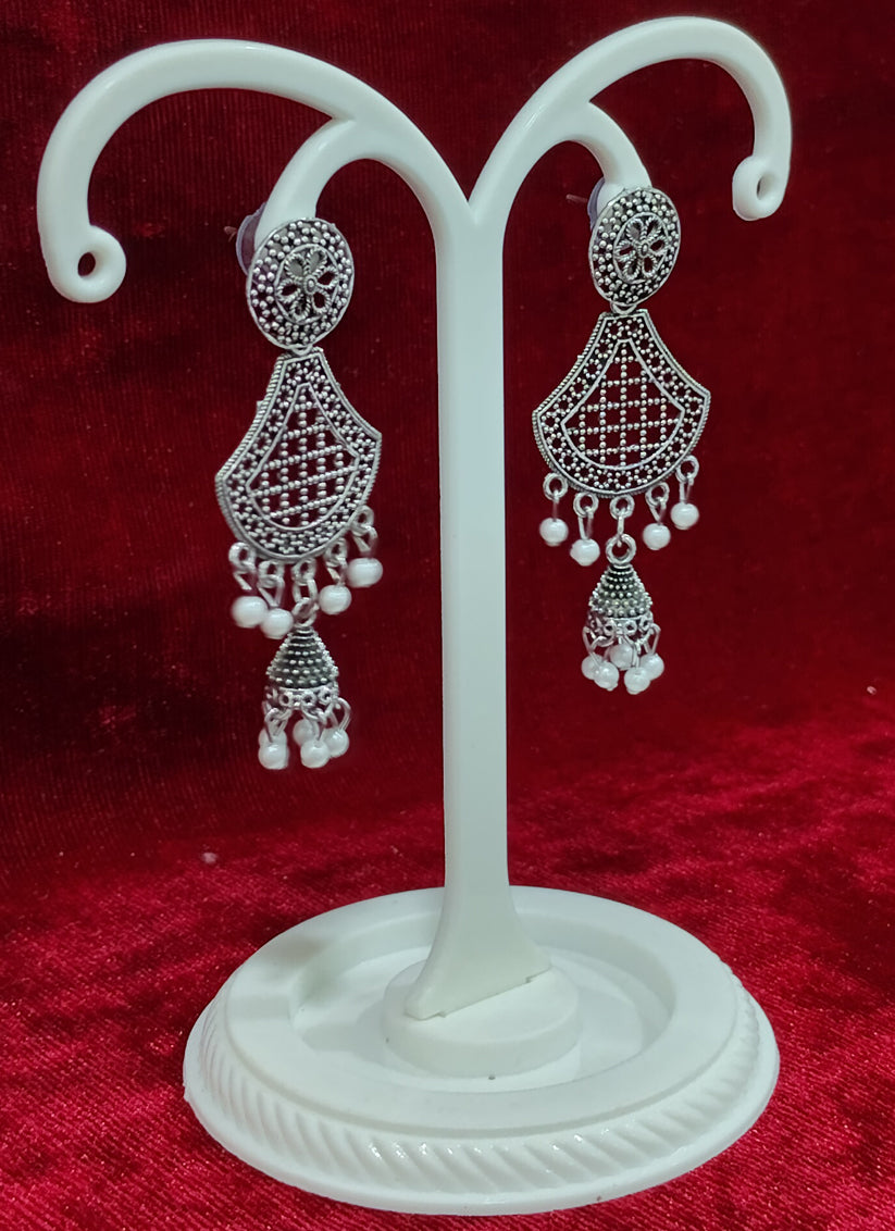 Silver Oxidised Earrings