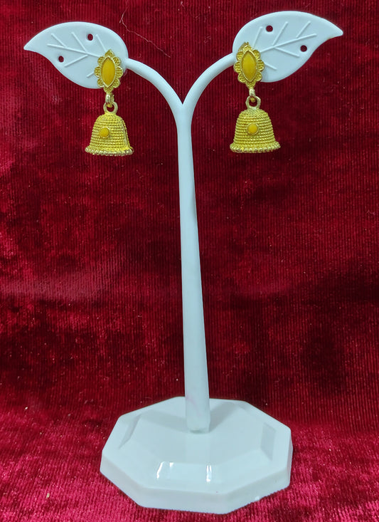 Yellow Gold Tone Small Earrings