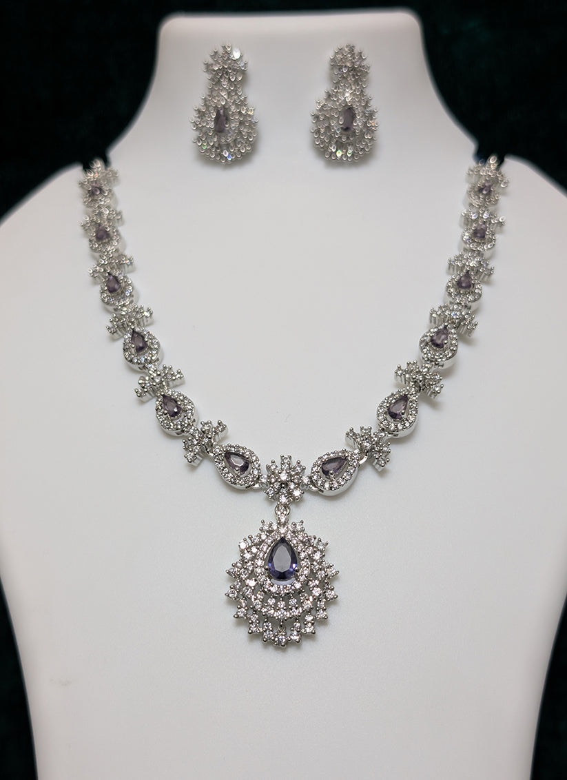 Studded Stone & AD Diamonds Necklace Set