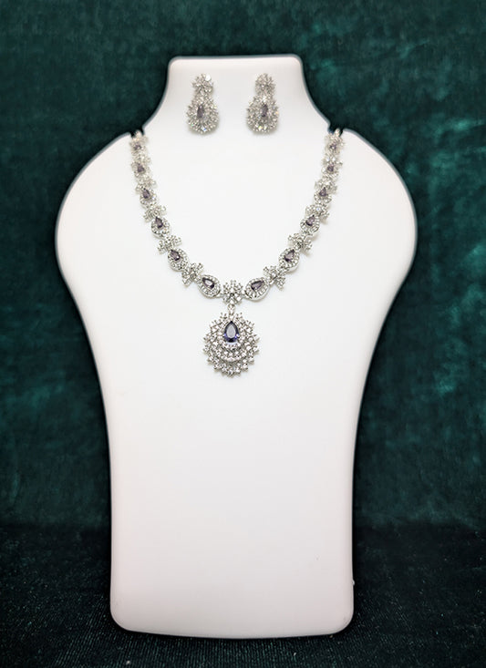 Studded Stone & AD Diamonds Necklace Set