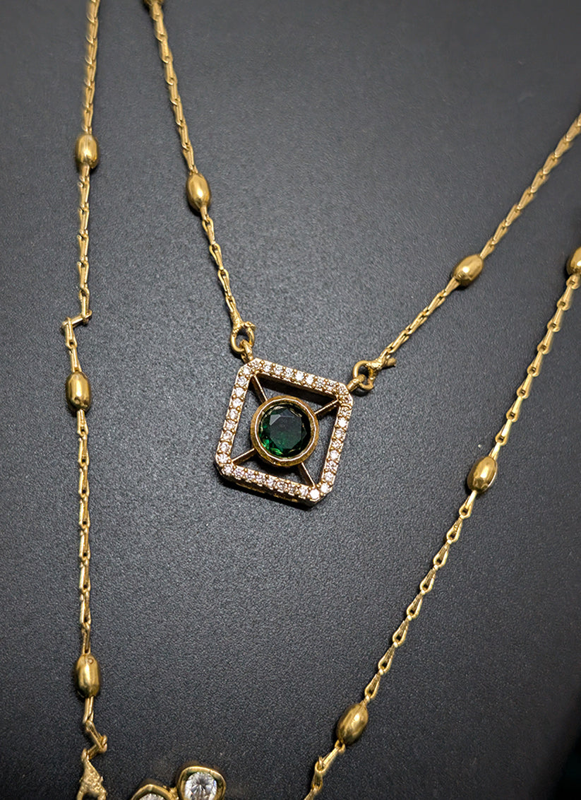 Premium Peacock Head Design Necklace Set