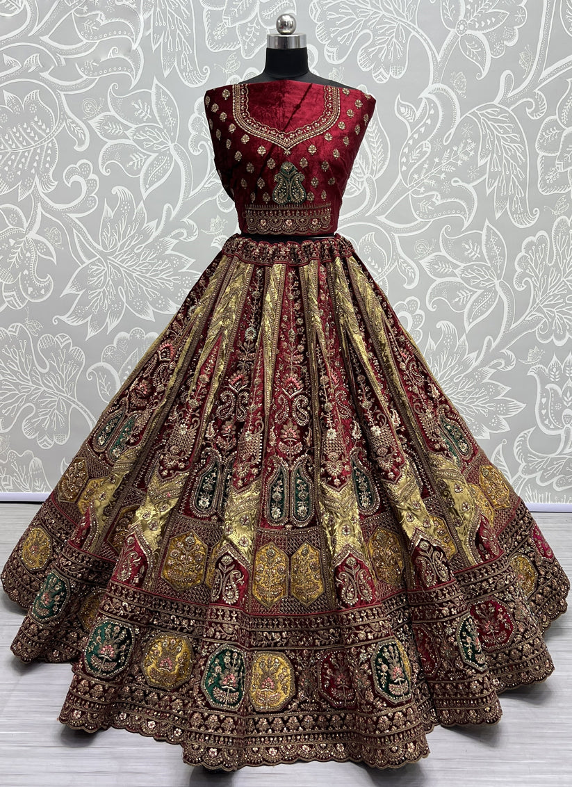 Beige Heavy Designer Lehenga Choli Set