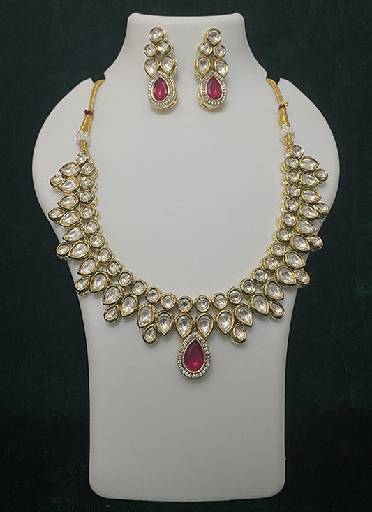 Premium Studded Stone Necklace Set