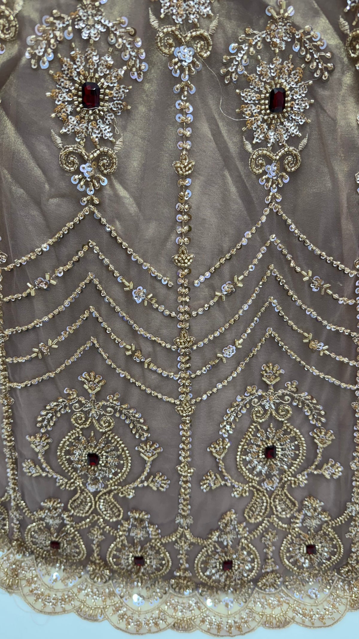 Dusty Heavy Bridal Embellished Lehenga Choli with Handwork