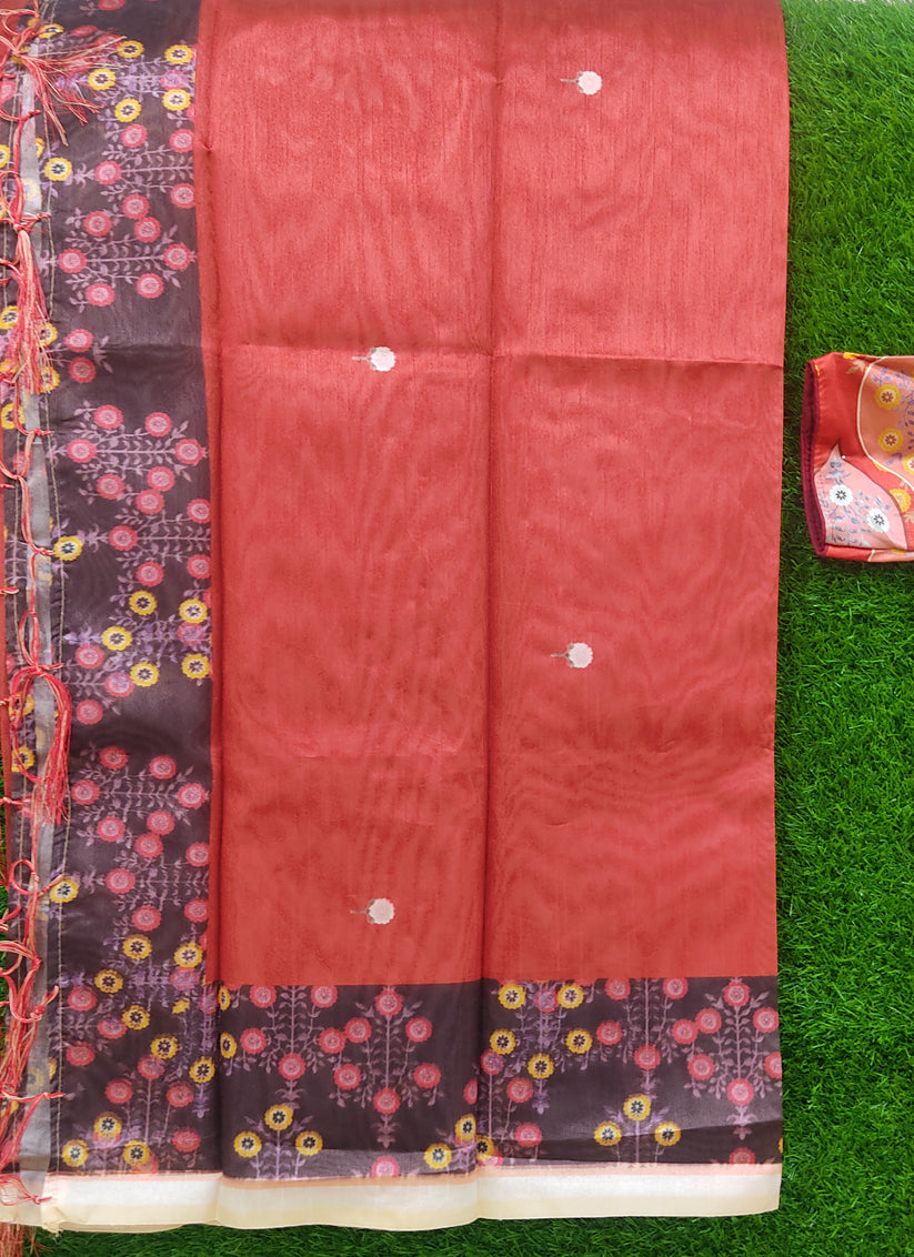 Multi Color Cotton Silk Printed Chaniya Choli