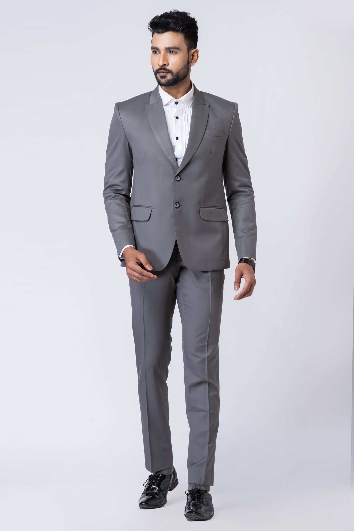 Grey Men’s Classic 2-Piece Business Suit