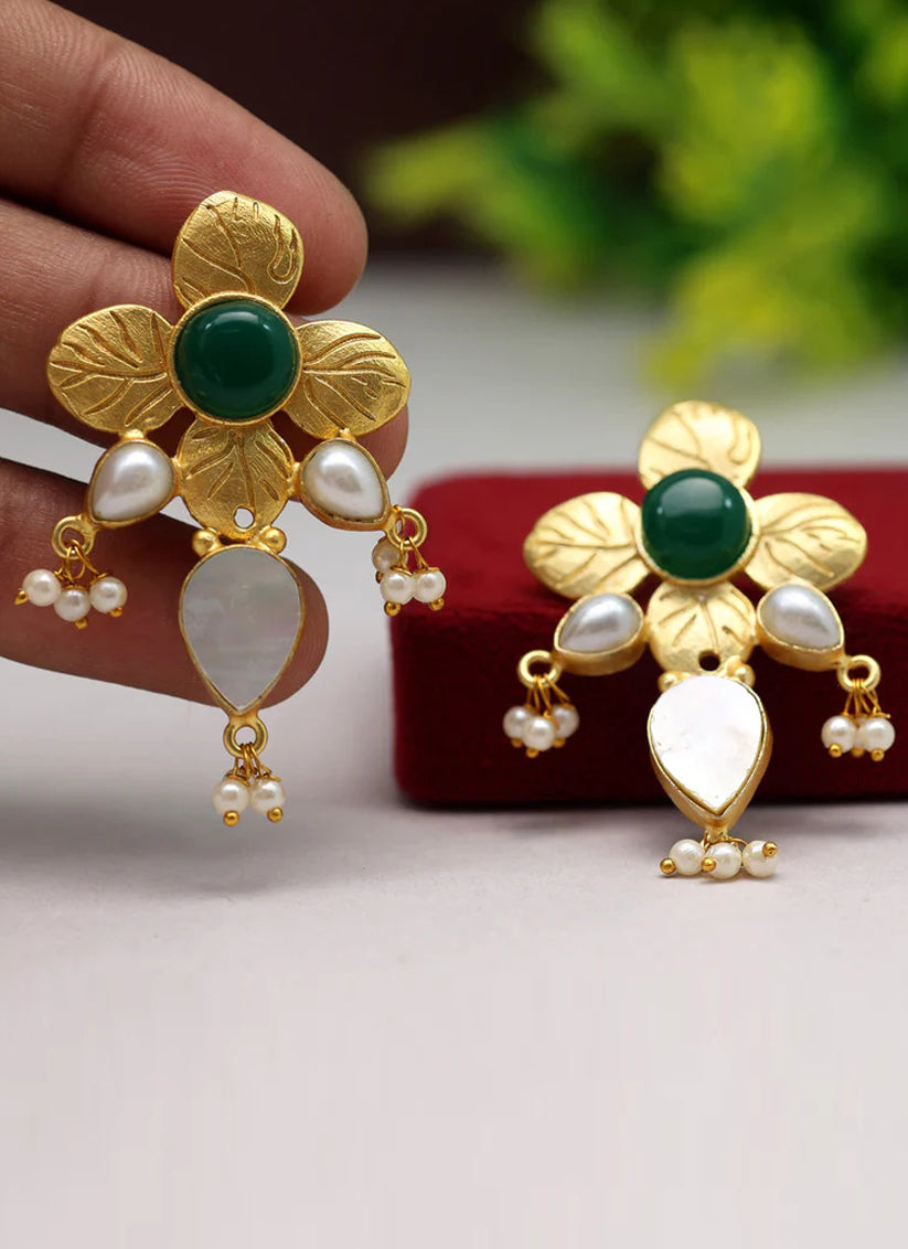 Green Amrapali Earrings