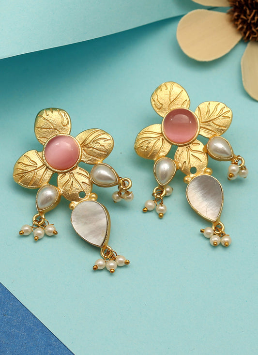 Pink Amrapali Earrings