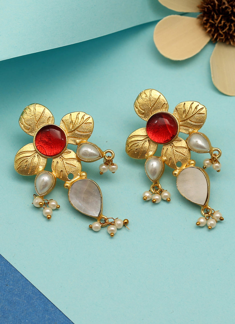 Rust Amrapali Earrings