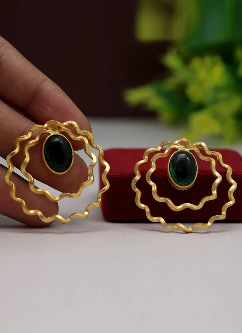 Green Amrapali Earrings