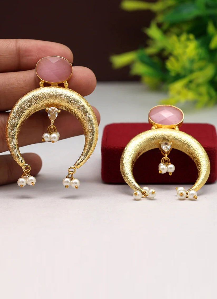 Pink Amrapali Earrings