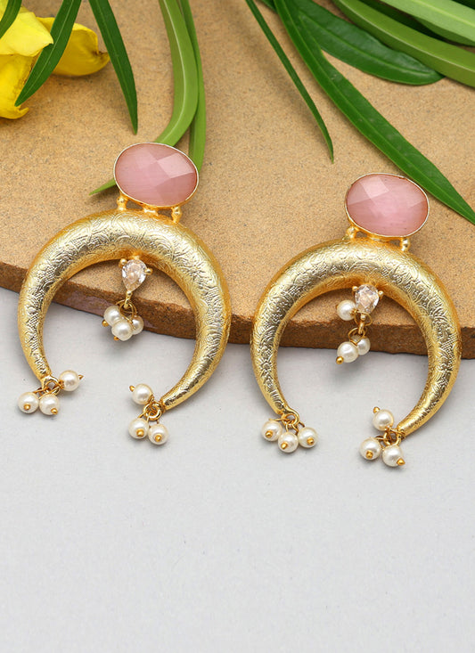 Pink Amrapali Earrings