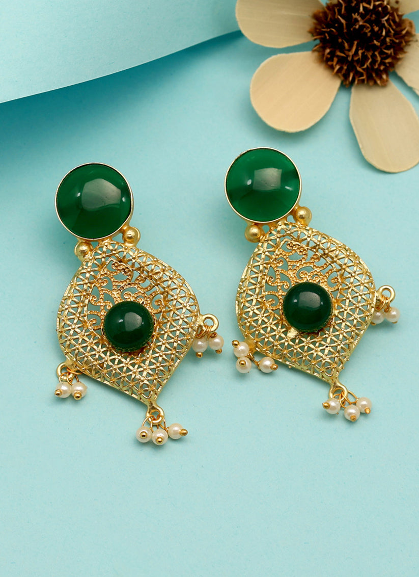Green Amrapali Earrings