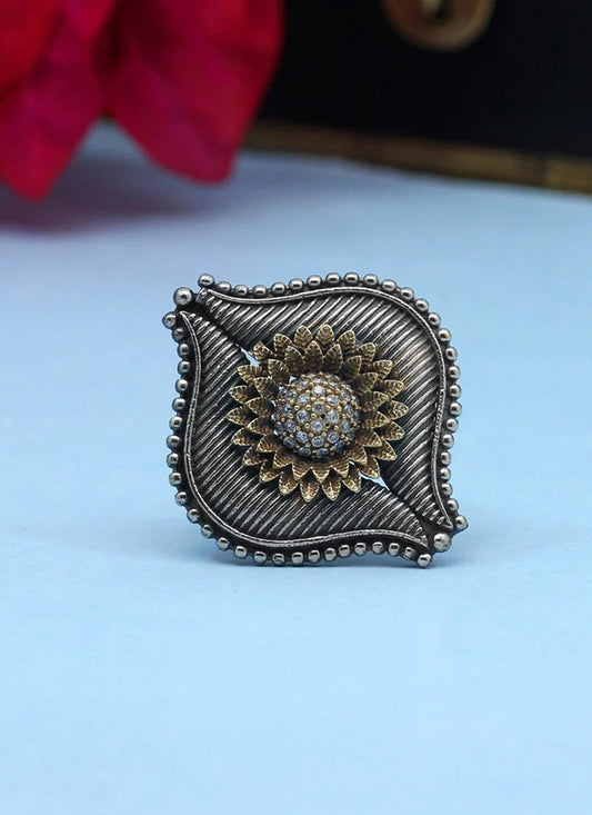 White Premium Oxidised Rings