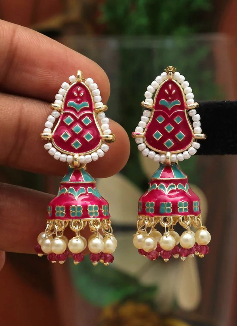 Rani Meenakari Earrings