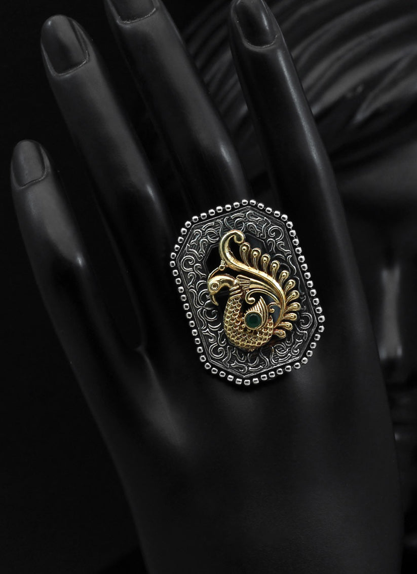 Green Premium Oxidised Rings