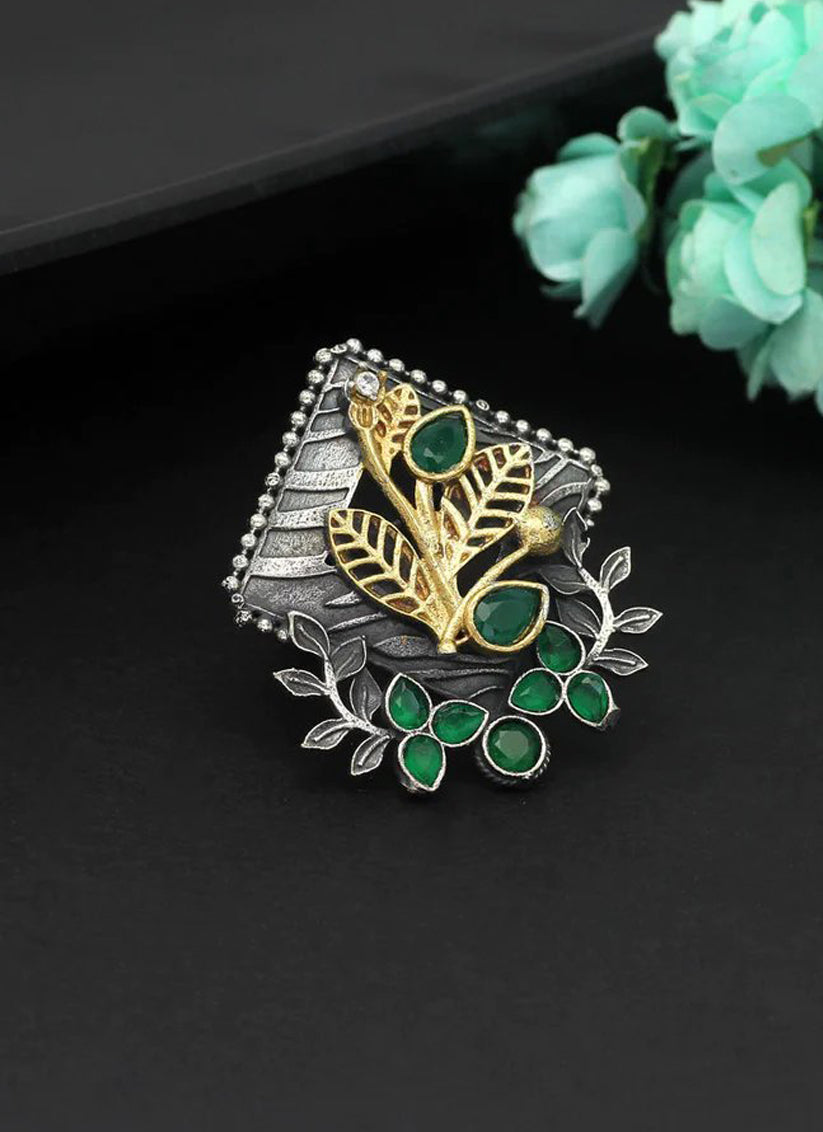 Green Premium Oxidised Rings