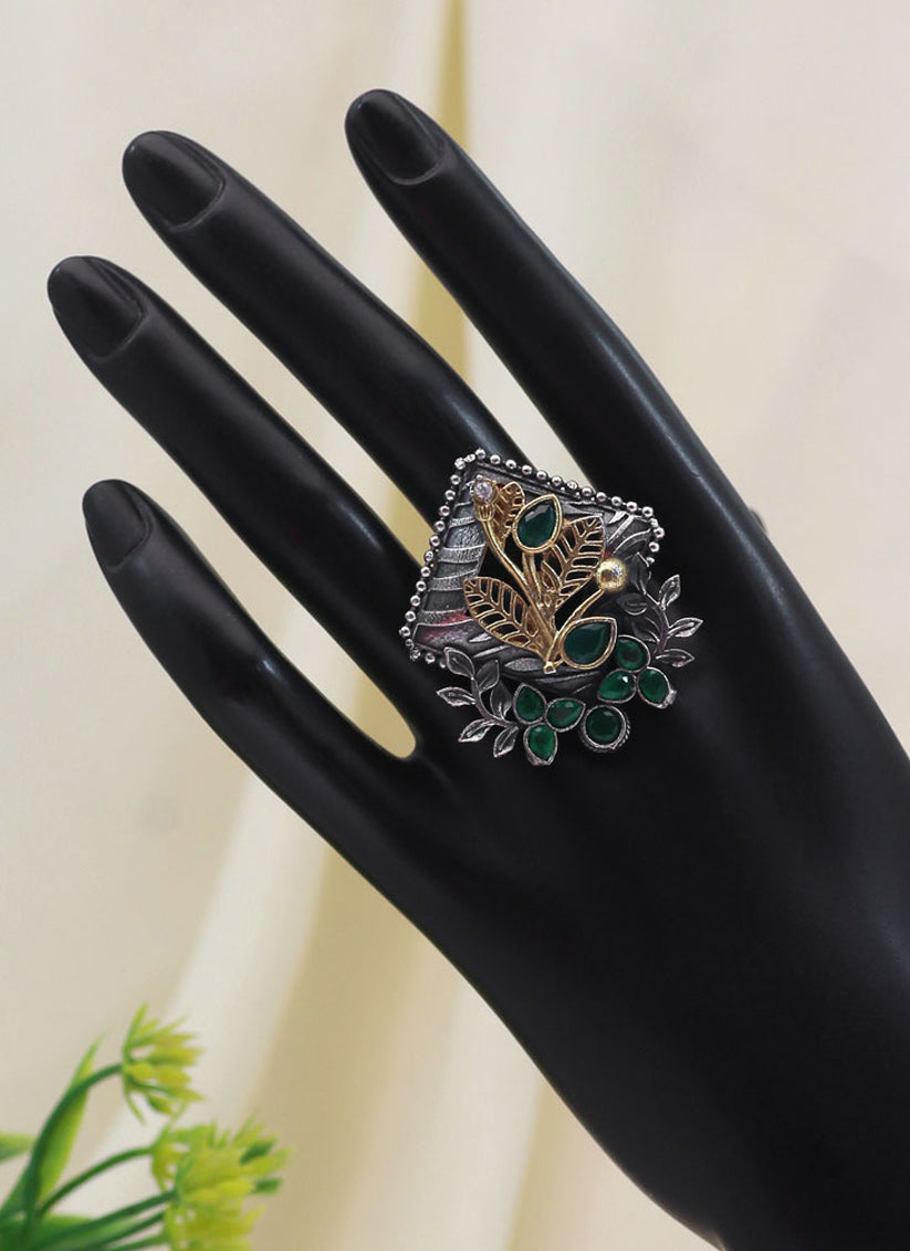 Green Premium Oxidised Rings