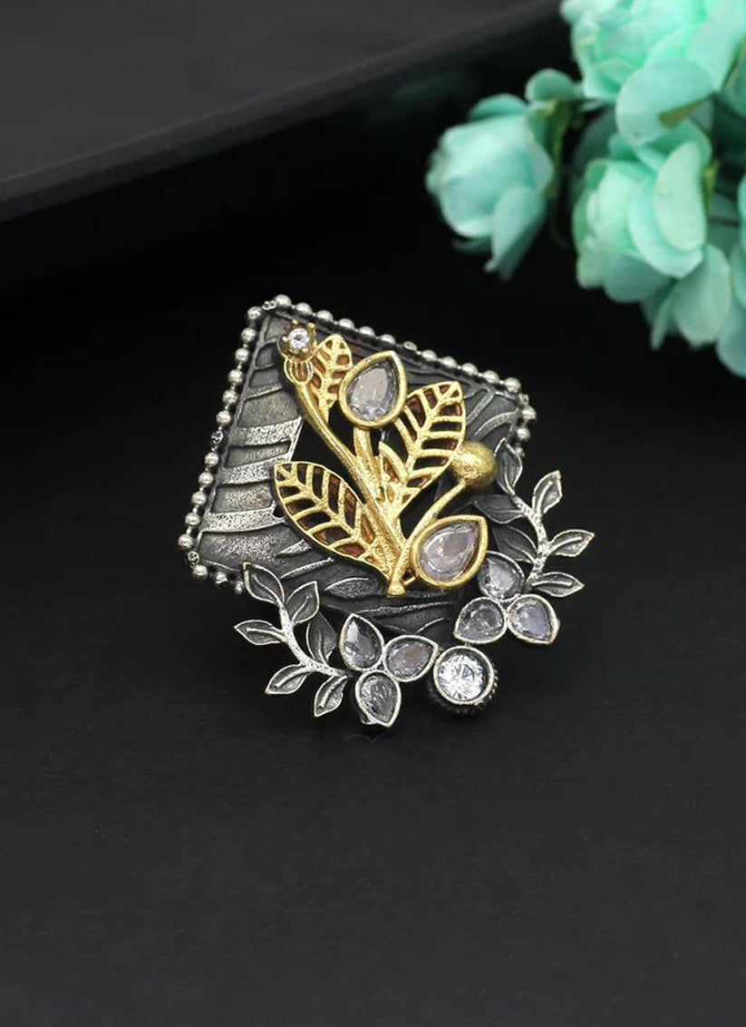 White Premium Oxidised Rings