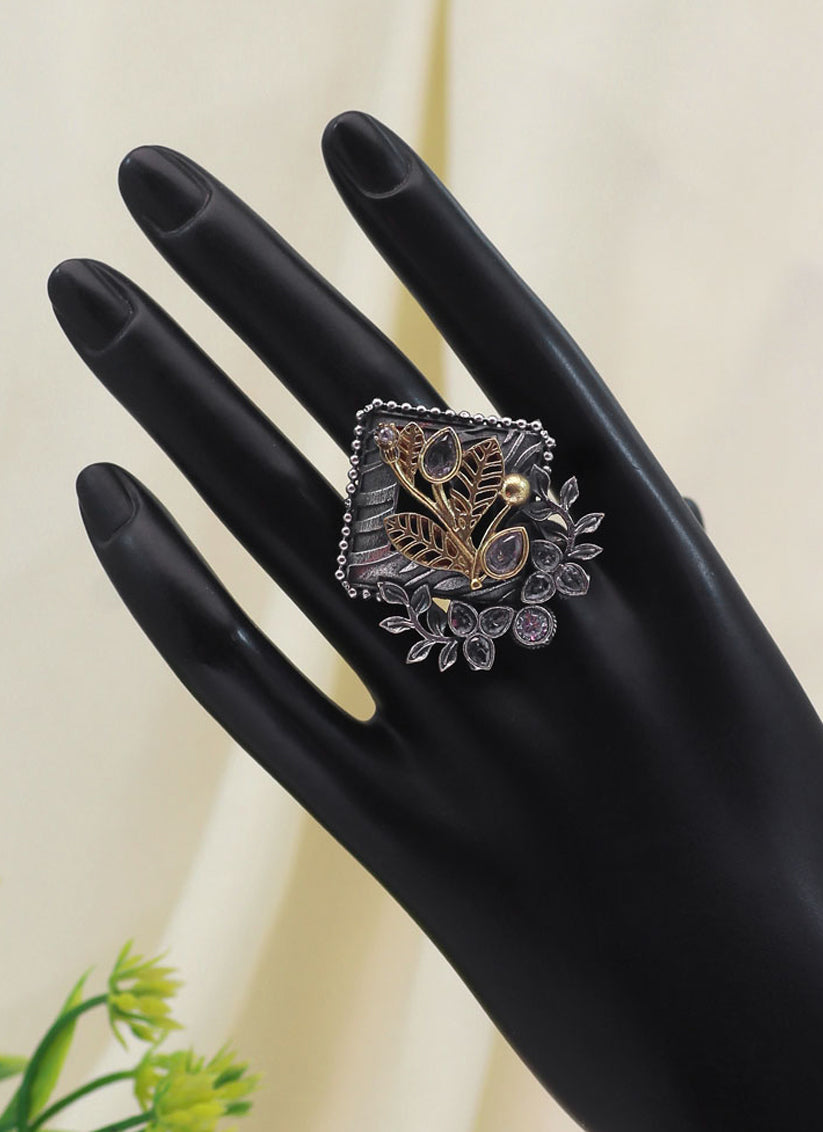 White Premium Oxidised Rings