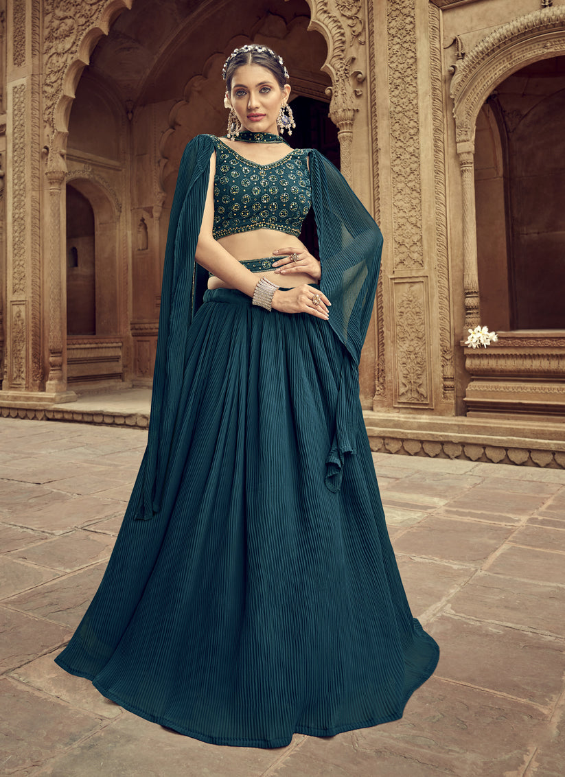 Faux georgette lehenga choli hotsell