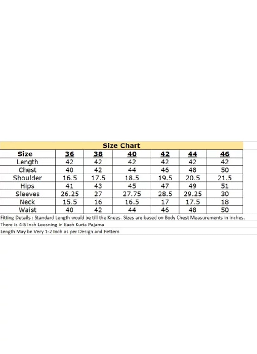 Salmon Orange and White Silk Digital Print Mens Kurta Pajama Set