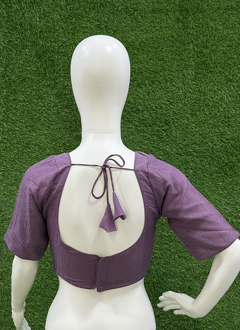 Mauve Crush Plain redymade blouse