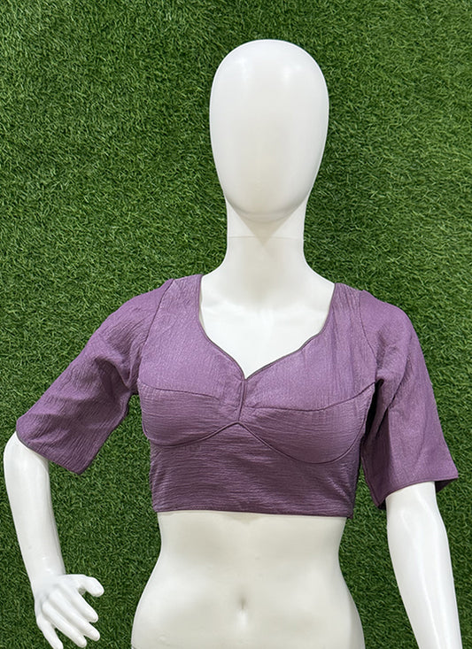 Mauve Crush Plain redymade blouse