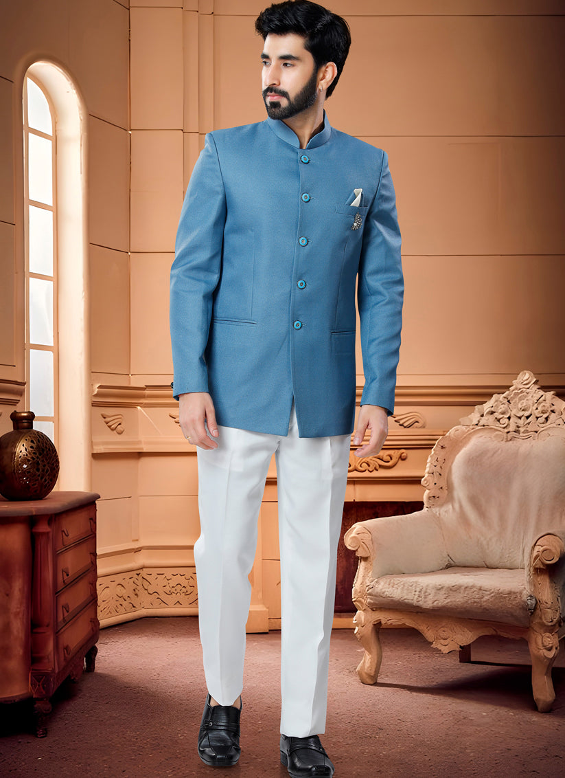 Blue hotsell jodhpuri coat