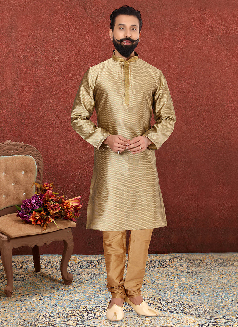 Golden Blackberry Mens Kurta Set