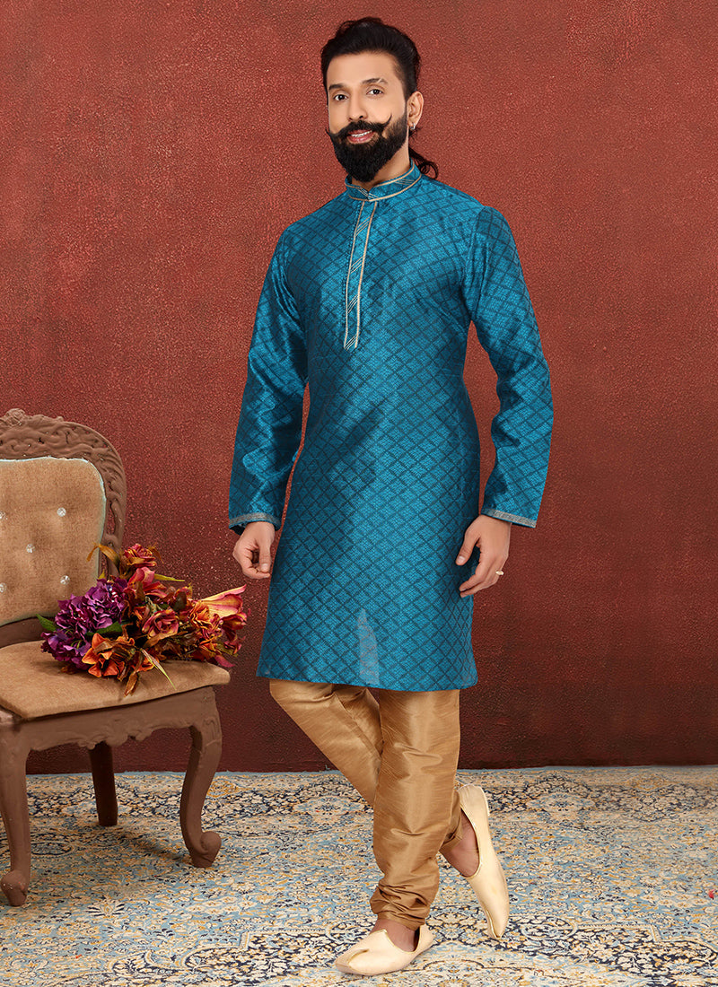 Morpich Blackberry Mens Kurta Set