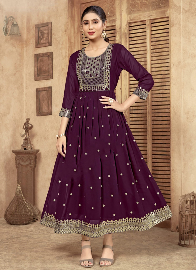 Anarkali kurtis: buy single piece anarkali kurtis online in USA