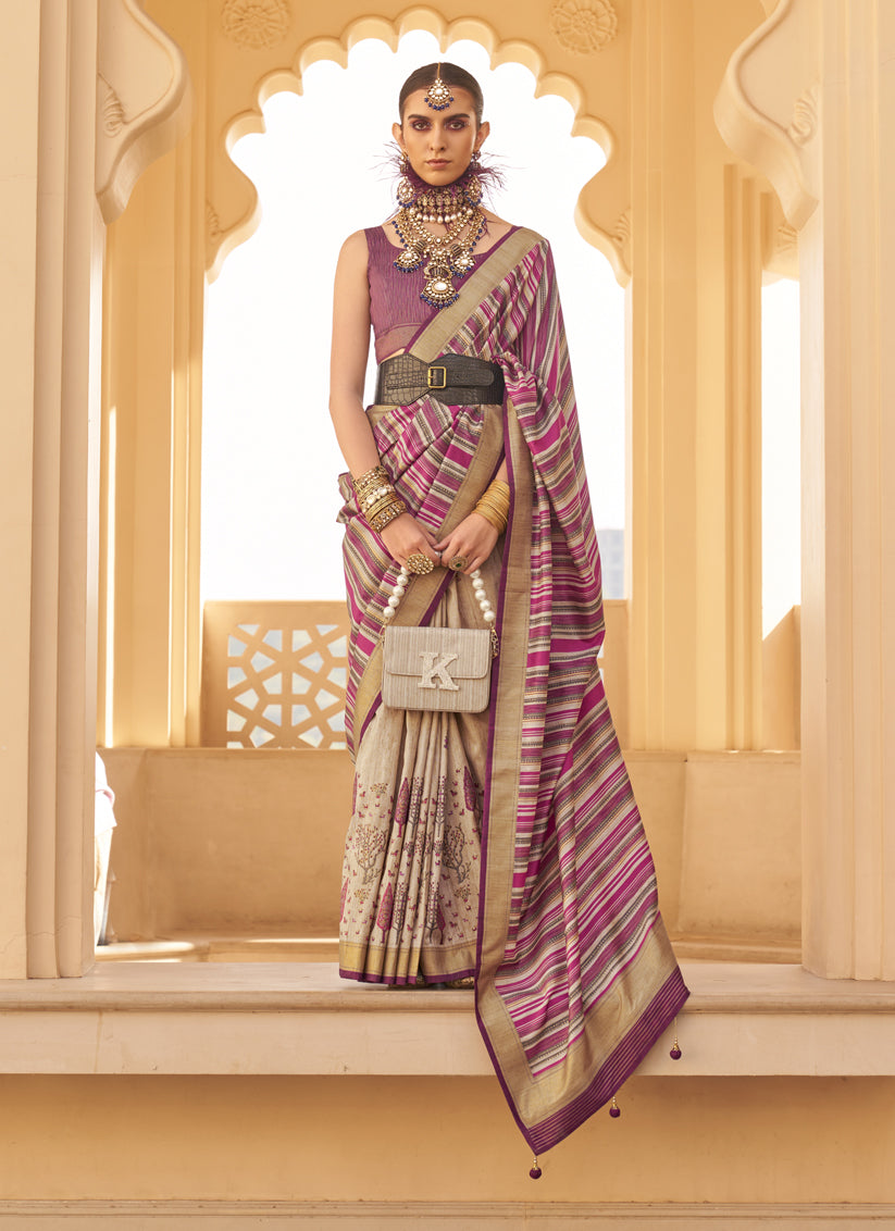 Multicolor Silk Saree for Festival