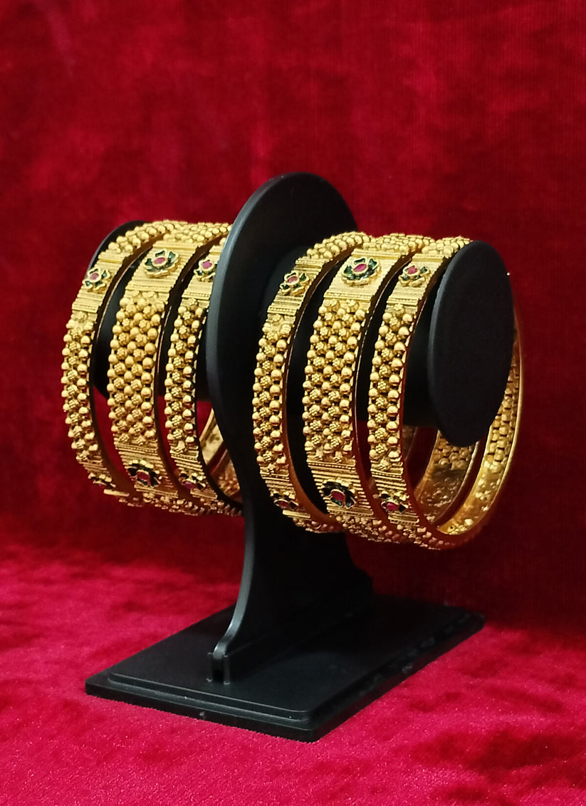 Gold Plated 3 Bangles Set