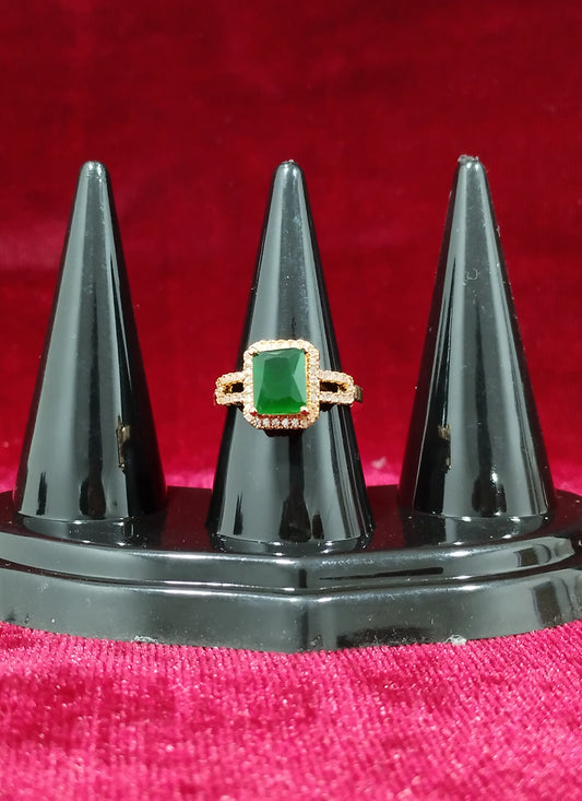 Green Diamond Ring For Women