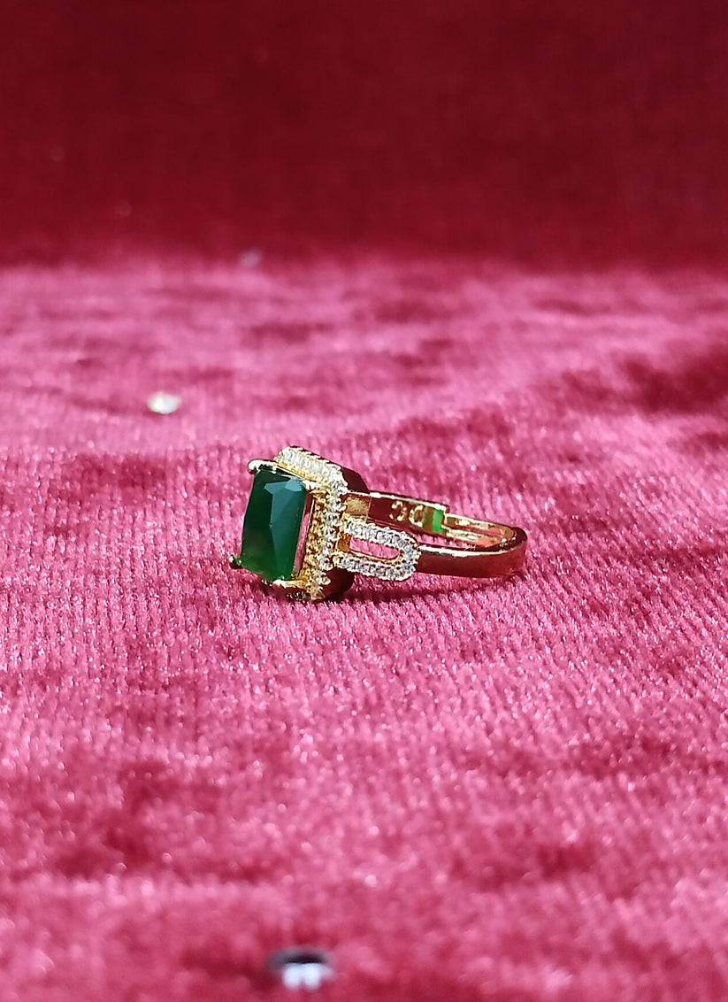 Green Diamond Ring For Women