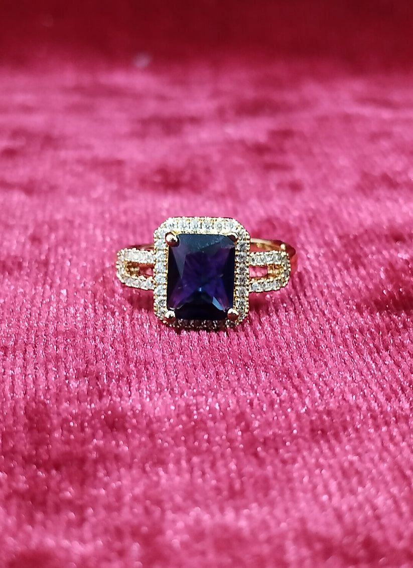 Blue Diamond Ring For Women
