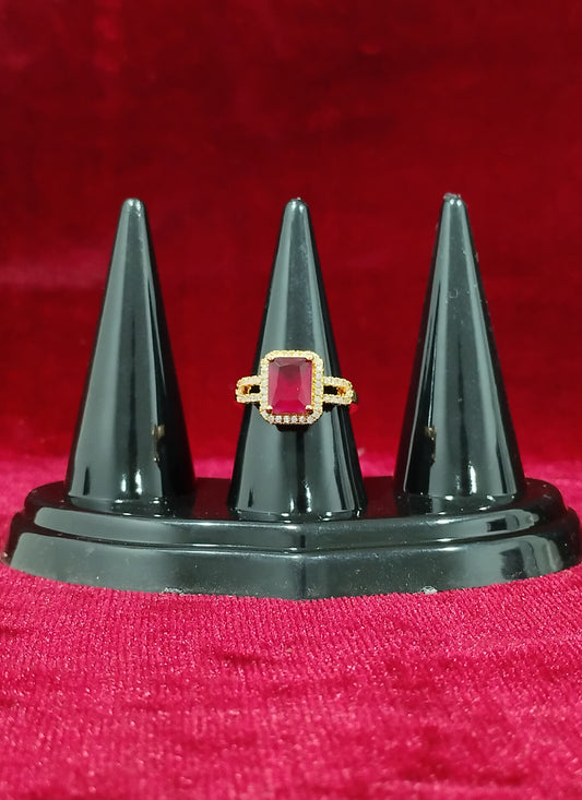 Red Diamond Ring For Women