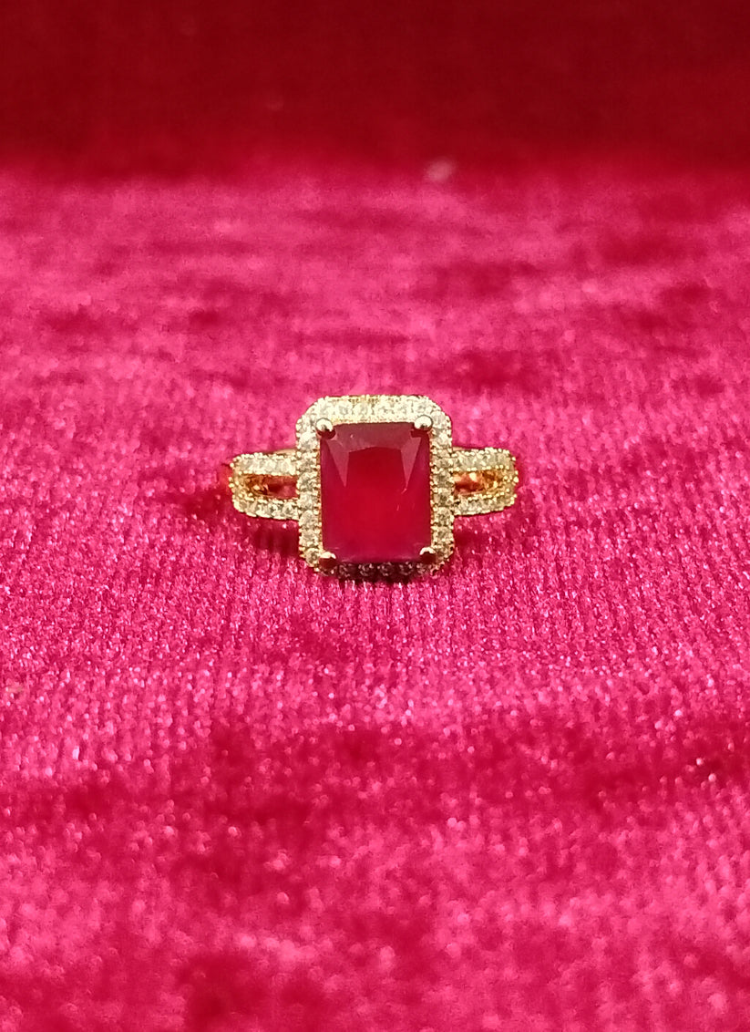 Red Diamond Ring For Women