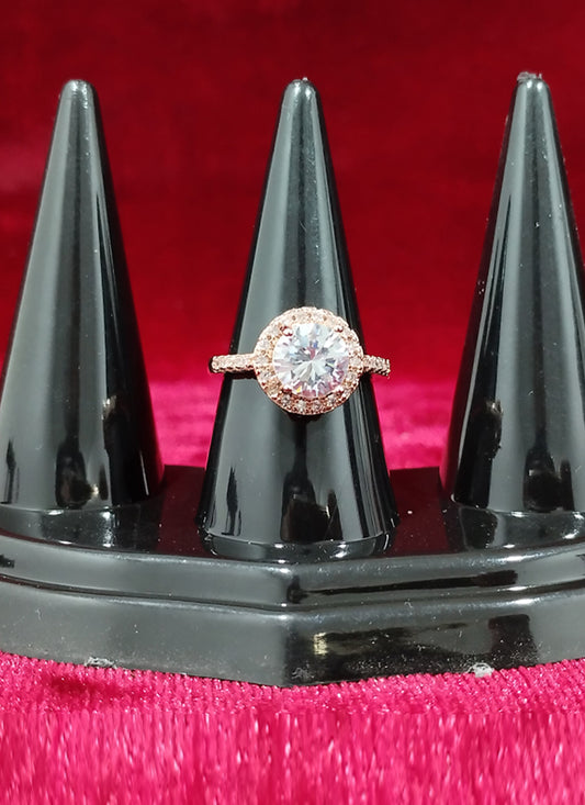 Rose Gold Diamond Ring For Women