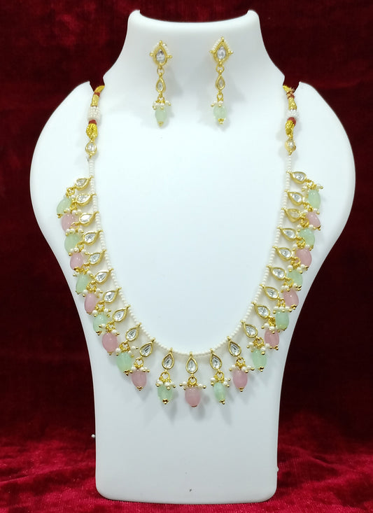 Multi Color Kundan Necklace Set